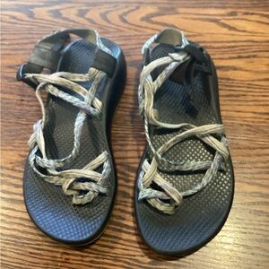 Chaco Women's Black and Gray Sandals